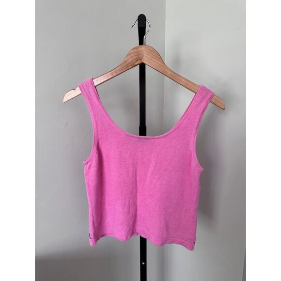 No Boundaries 90s Vintage Knitted Pink Tank Top Womens - Picture 3 of 3